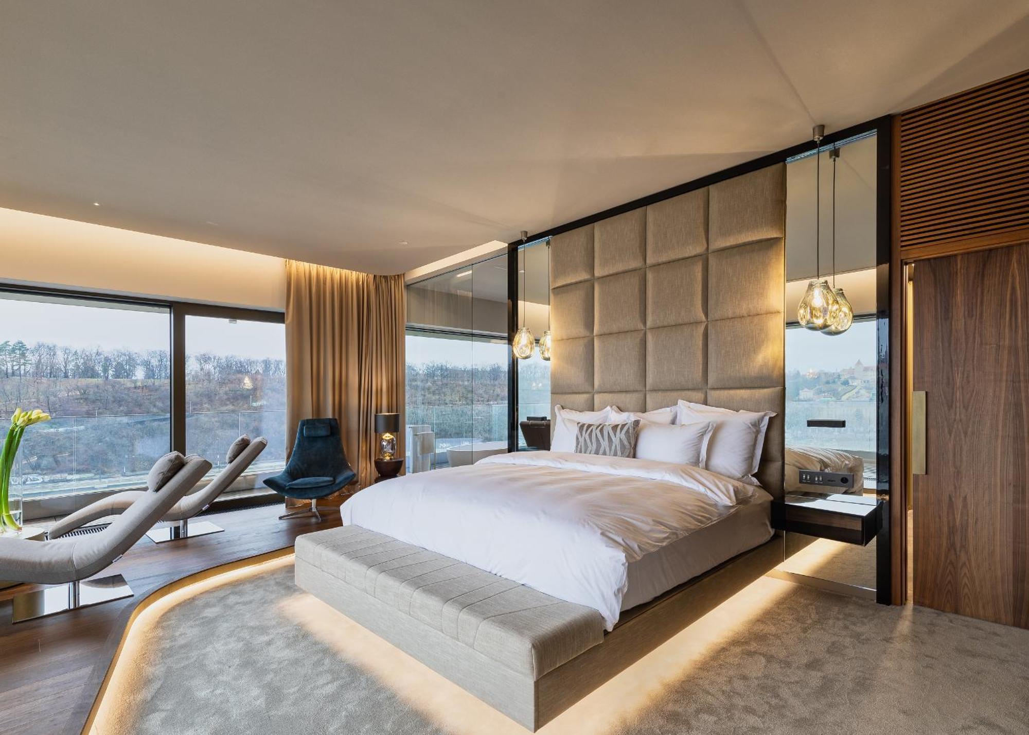 فندق ذا بريزيدنت براغ المظهر الخارجي الصورة A bedroom at the hotel